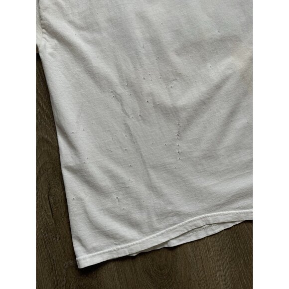 Vintage 90's USS Arizona Pearl Harbor Hawaii Battleship USA World War White Tee - Picture 15 of 16